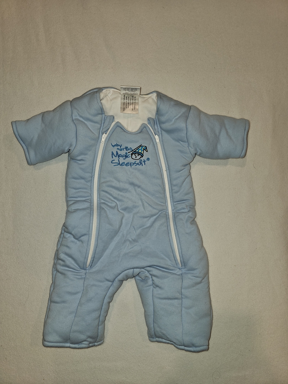Baby Merlin's Magic Sleepsuit Light Blue